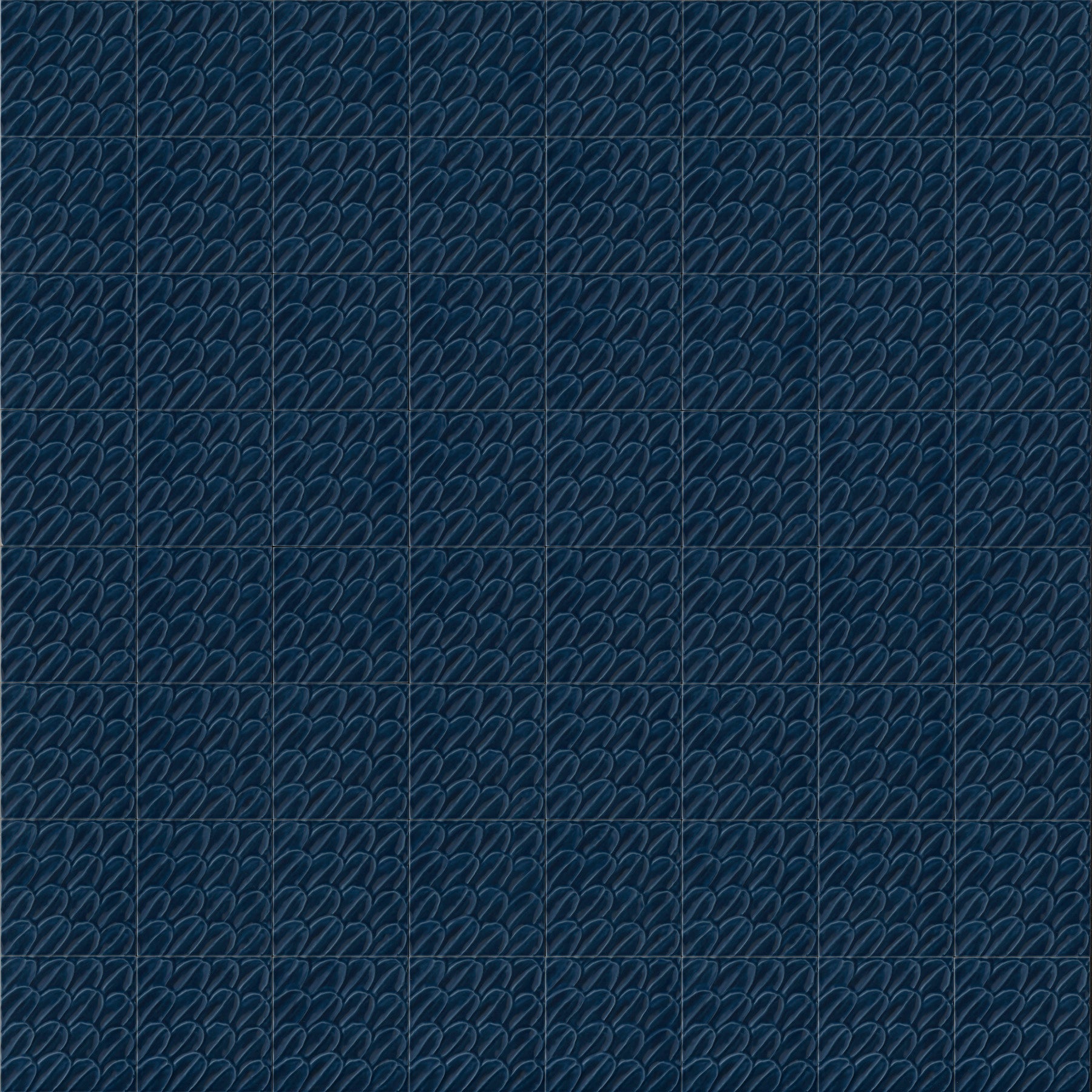 Malibu 6x6 Blue Topango Glossy Deco Porcelain Wall Tile - SAMPLES