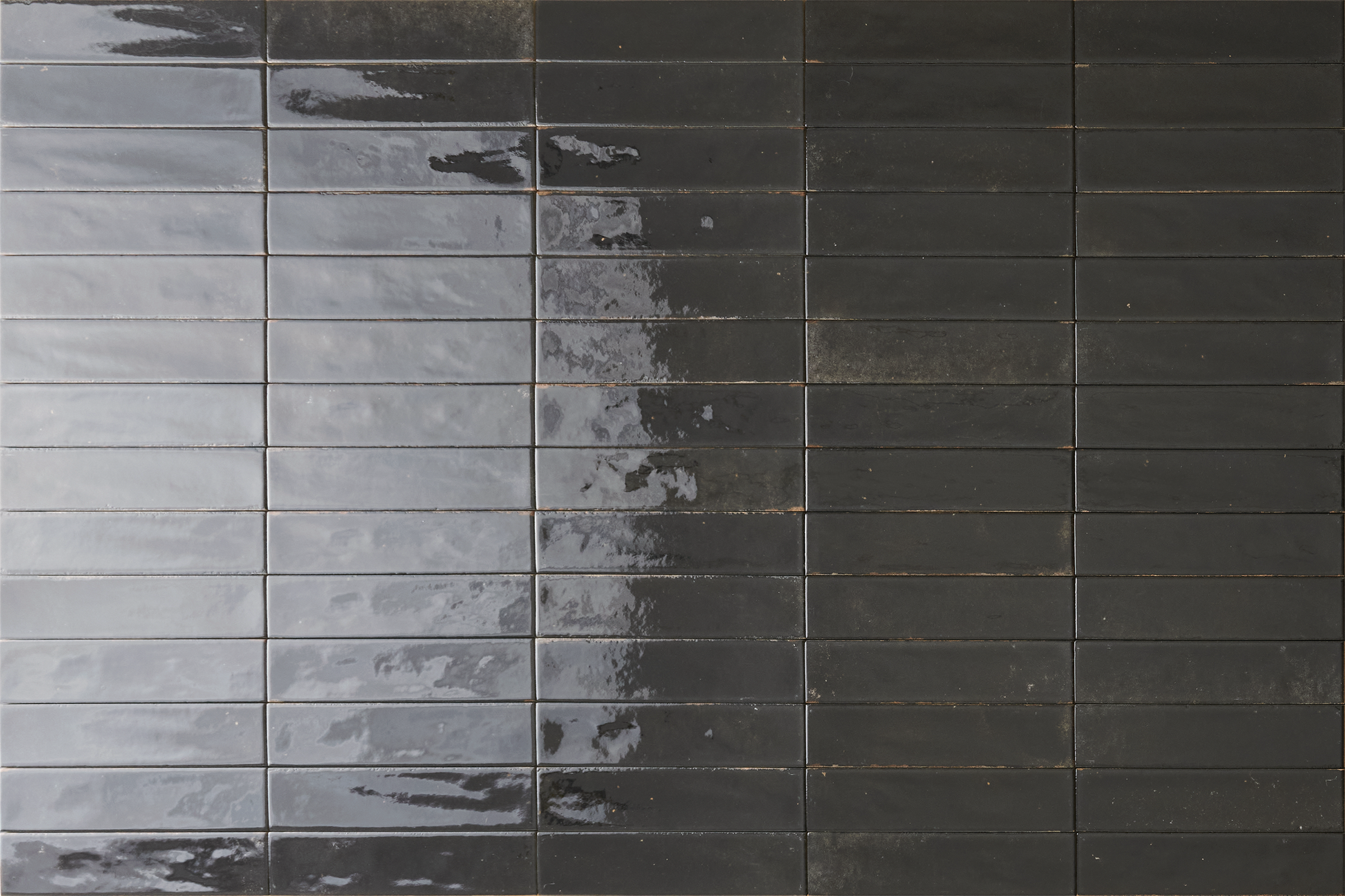 Old City 2x10 Black Gloss Porcelain Tile