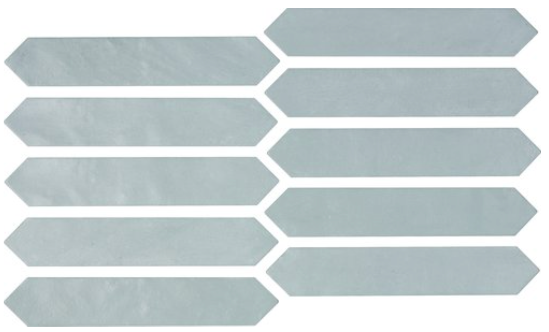 Picket 2X10 Light Blue Matte Tile - SAMPLES