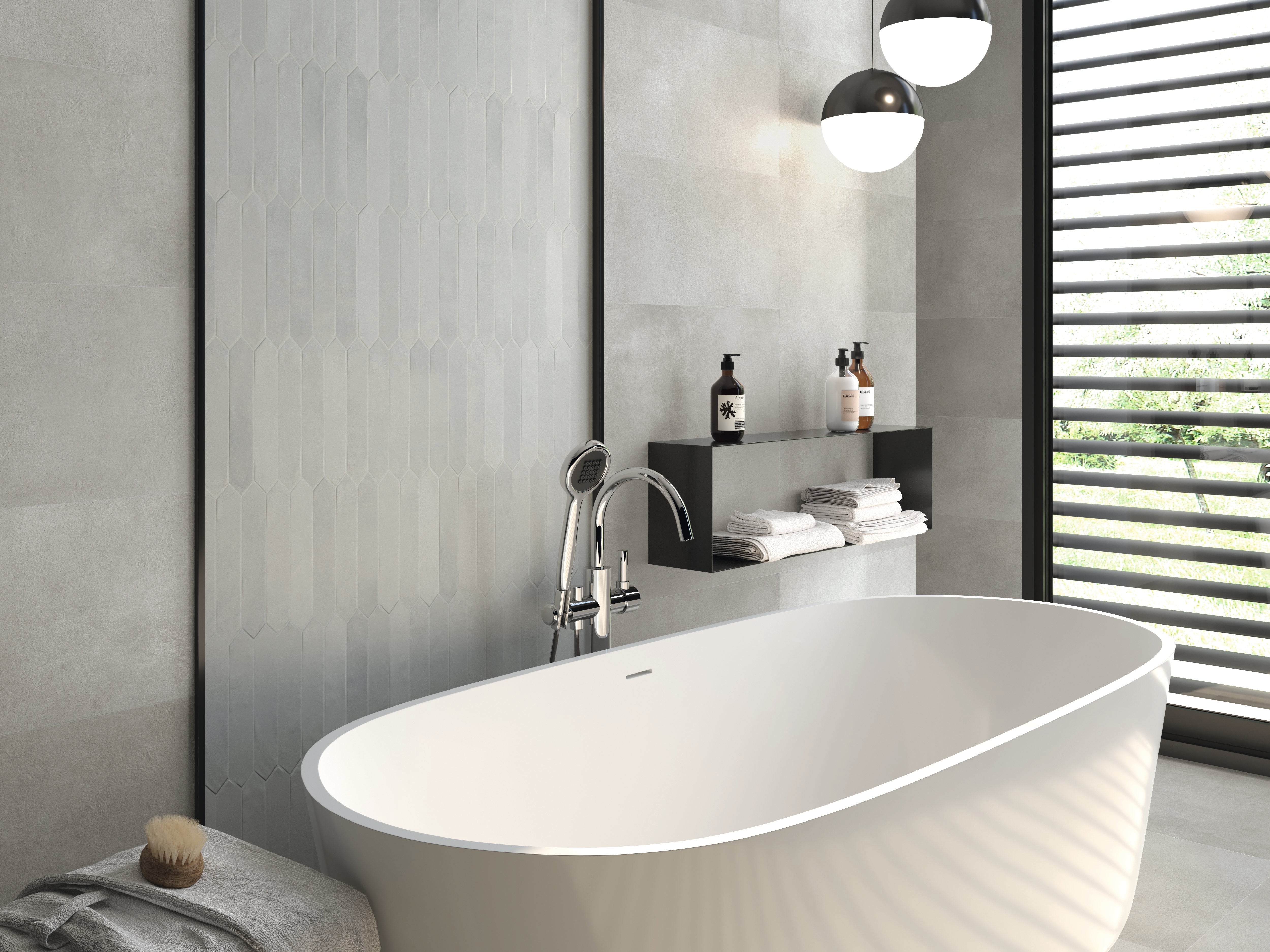 PICKET 2X10 GREY GLOSS Room Scene