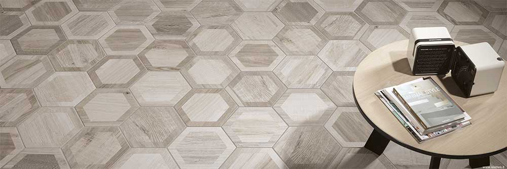 PRIME 9.5X11 HEXAGON WHITE Room Scene