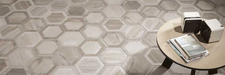 PRIME 9.5X11 HEXAGON WHITE Room Scene