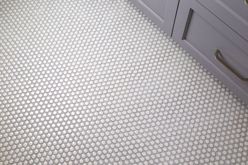 Makai Pennyround Dandelion Gloss Mosaic Tile