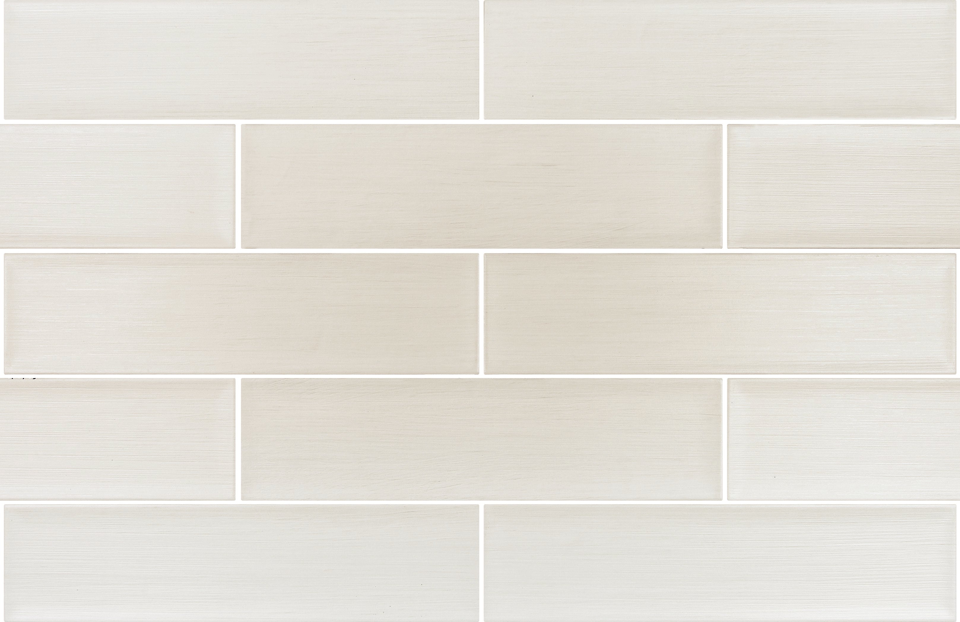 Reef 4x16 White Matte Painted Look Ceramic Tile-Samples