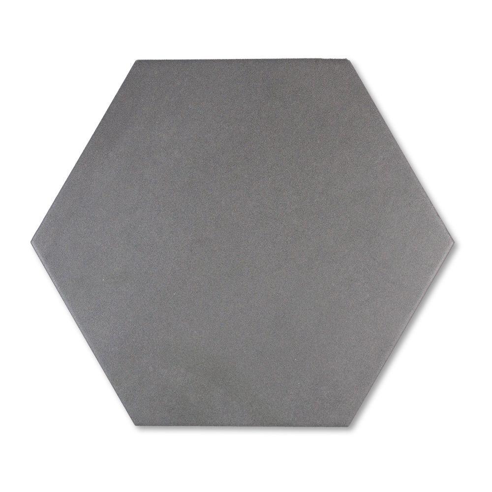 Solid Hex 8X9 Hexagon Dark Gray Porcelain Tile - SAMPLES