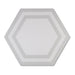 SOLID HEX 8X9 HEXAGON LIGHT GRAY DECO