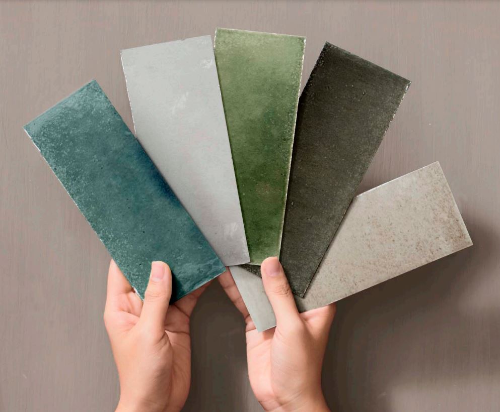 Surf 3x8 Giada Green Gloss Porcelain Tile