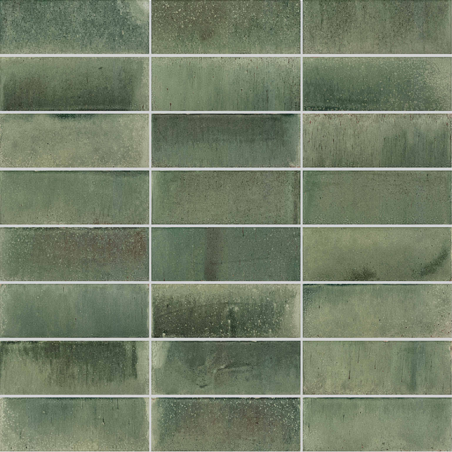 Surf 3x8 Giada Green Gloss Porcelain Tile