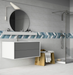 TROPICANA 10X24 CENERE GRAY TRAME MATTE ROOM SCENE